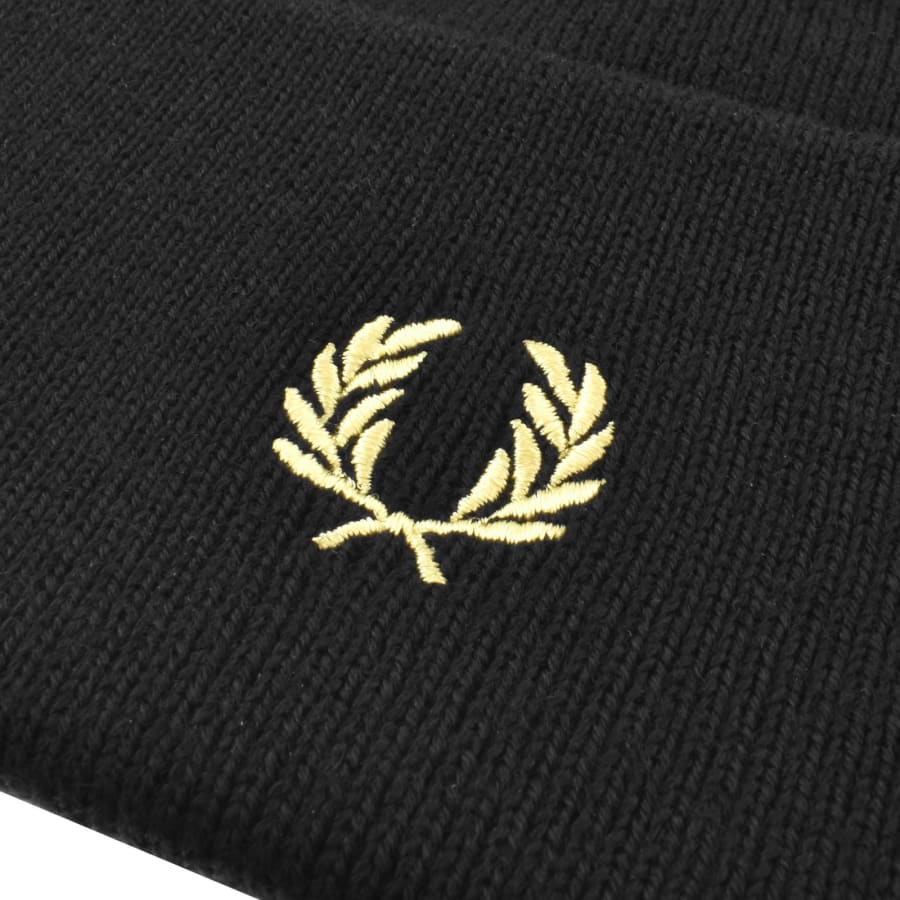 Fred Perry Classic Beanie Hat Black | Mainline Menswear